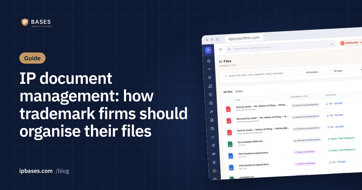 IP document management: how trademark firms should organise their files — IPBases