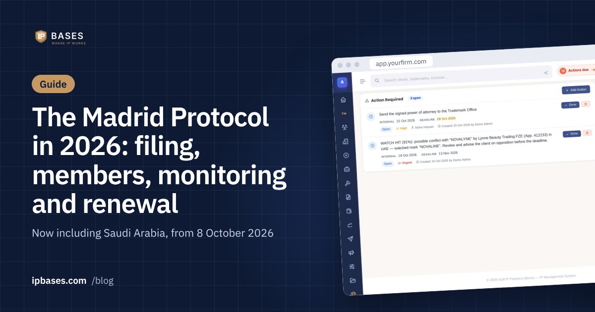 The Madrid Protocol in 2026: filing, members, monitoring and renewal — IPBases